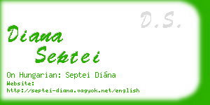 diana septei business card